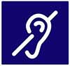 Pictogramme symbolisant le handicap auditif